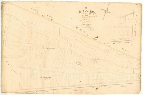 La Motte-Tilly, section C dite du village, feuille n° 4