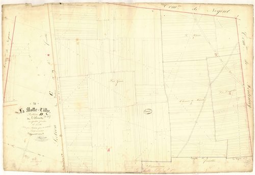 La Motte-Tilly, section D dite de l'Alouette, feuille n° 1