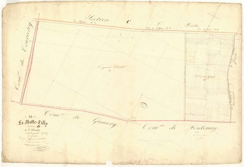 La Motte-Tilly, section D dite de l'Alouette, feuille n° 4