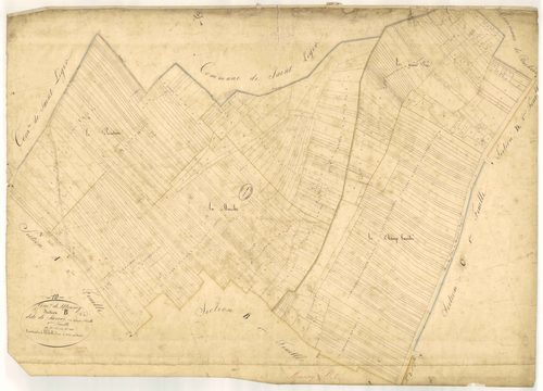 Moussey, section B dite de Savoie, feuille n° 2, parcelles n°645-1141