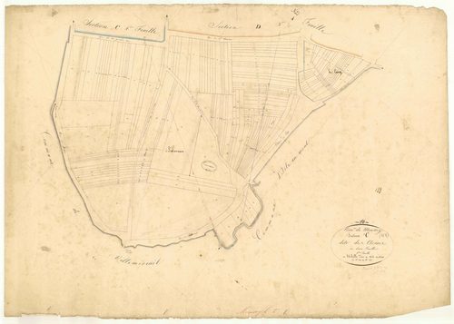 Moussey, section C dite de Closais, feuille n° 2, parcelles n°289-487