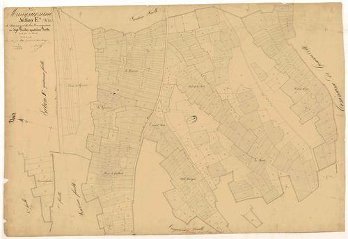 Mussy-sur-Seine, section E dite de Charmoy et des bois communaux, feuille n° 4, parcelles n°915-1266
