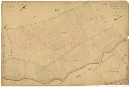 Neuville-sur-Seine, section A dite de Laignes, feuille n° 2, parcelles n°332-835