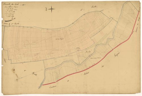 Neuville-sur-Seine, section A dite de Laignes, feuille n° 3, parcelles n°836-1188