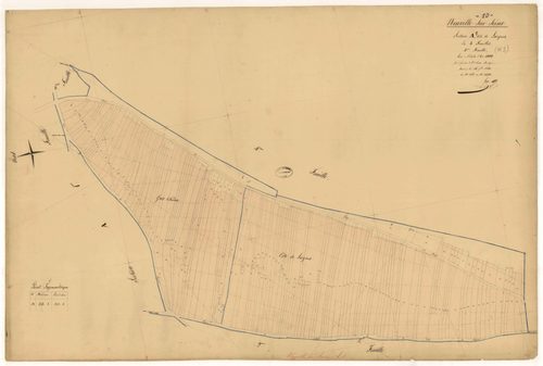 Neuville-sur-Seine, section A dite de Laignes, feuille n° 5, parcelles n°1267-1440