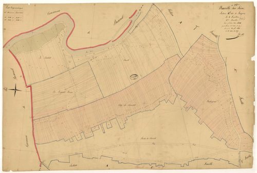 Neuville-sur-Seine, section A dite de Laignes, feuille n° 6, parcelles n°1441-1697