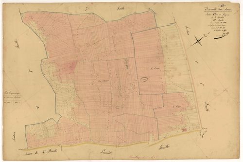 Neuville-sur-Seine, section A dite de Laignes, feuille n° 8, parcelles n°1980-2520