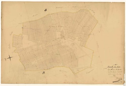 Neuville-sur-Seine, section B dite du Val Mentra, feuille n° 3, parcelles n°688-880
