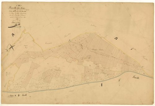 Neuville-sur-Seine, section B dite du Val Mentra, feuille n° 4, parcelles n°881-1082