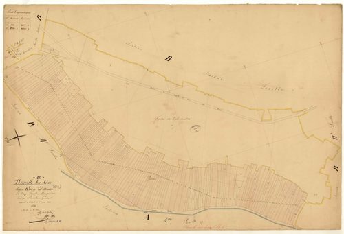 Neuville-sur-Seine, section B dite du Val Mentra, feuille n° 5, parcelles n°1083-1232