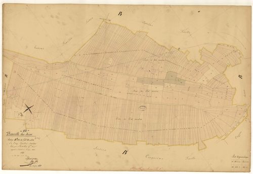 Neuville-sur-Seine, section B dite du Val Mentra, feuille n° 6, parcelles n°1233-1572
