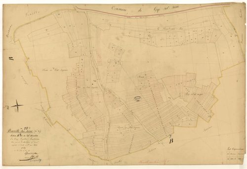 Neuville-sur-Seine, section B dite du Val Mentra, feuille n° 8, parcelles n°1728-1951