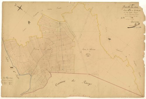 Neuville-sur-Seine, section B dite du Val Mentra, feuille n° 11, parcelles n°2377-2540