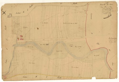 Neuville-sur-Seine, section C dite du village, feuille n° 2, parcelles n°1273-1549