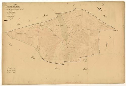 Neuville-sur-Seine, section D dite de gravilliers, feuille n° 2, parcelles n°14-249