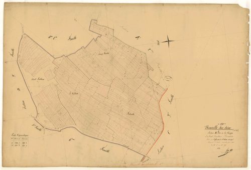 Neuville-sur-Seine, section E dite de la Chappe, feuille n° 1, parcelles n°1-185