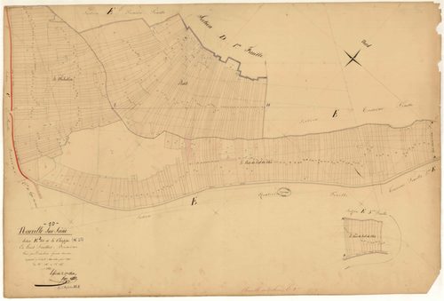 Neuville-sur-Seine, section E dite de la Chappe, feuille n° 2, parcelles n°186-485