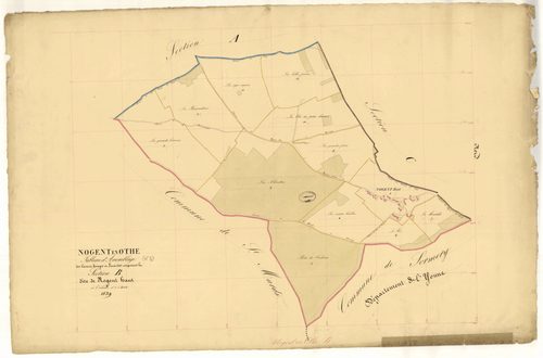 Nogent-en-Othe, tableau d'assemblage section B dite de Nogent Haut