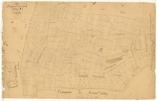 Nogent-sur-Aube, section B dite de la Perte, feuille n° 2, parcelles n°1034-2120