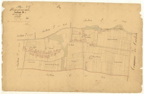 Nogent-sur-Aube, section D dite du village, feuille n° 4, parcelles n°837-1283