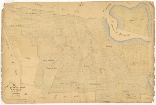 Nogent-sur-Aube, section E dite des Prés, feuille n° 3, parcelles n°986-1531