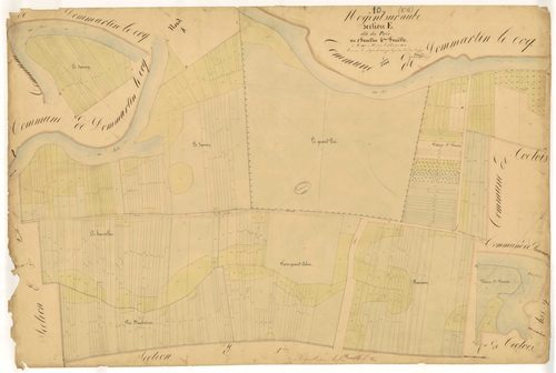 Nogent-sur-Aube, section E dite des Prés, feuille n° 4, parcelles n°1532-1929