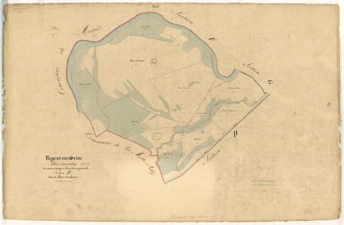 Nogent-sur-Seine, tableau d'assemblage section E dite du parc d'en bas