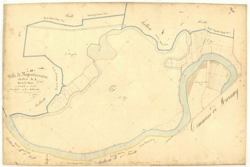 Nogent-sur-Seine, section A dite de la prairie, feuille  n° 2