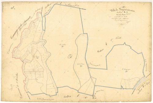 Nogent-sur-Seine, section A dite de la prairie, feuille  n° 3
