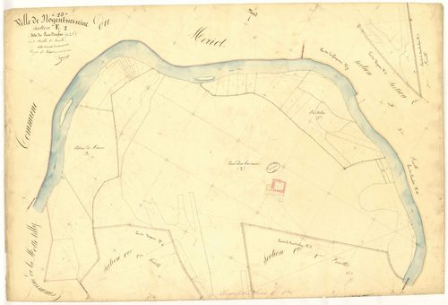 Nogent-sur-Seine, section E dite du parc d'en bas, feuille  n° 1