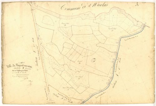 Nogent-sur-Seine, section F dite du faubourg des ponts, feuille  n° 1