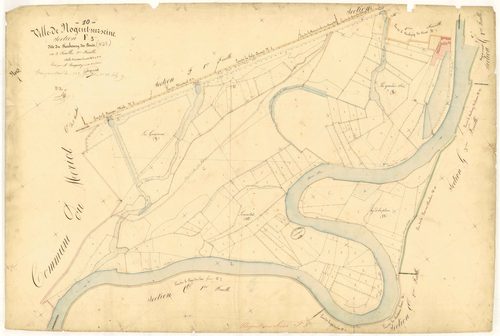Nogent-sur-Seine, section F dite du faubourg des ponts, feuille  n° 3