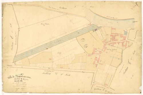 Nogent-sur-Seine, section G dite de la ville, feuille  n° 3