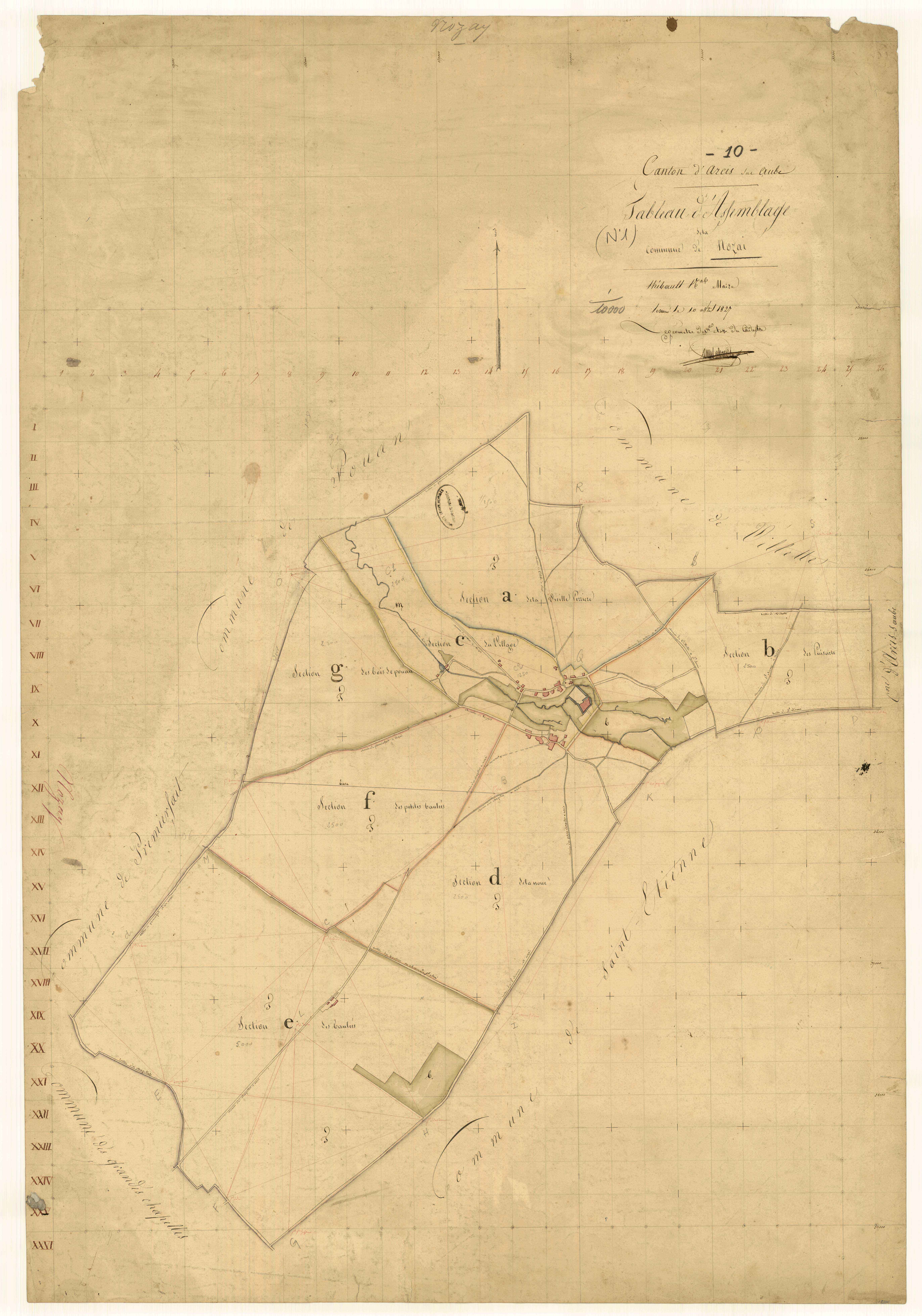 Nozay, tableau d'assemblage