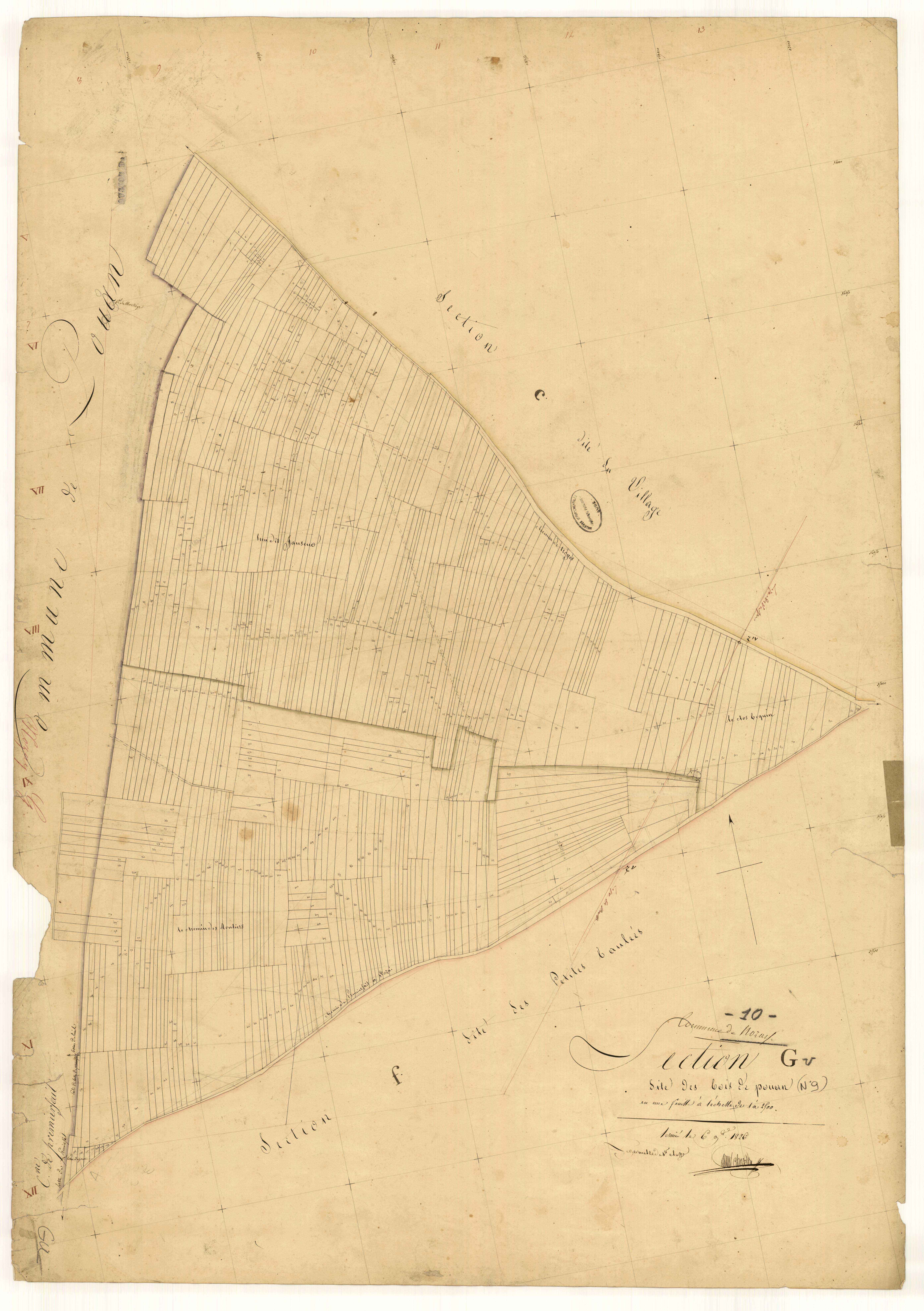 Nozay, section G dite des bois de Pouan