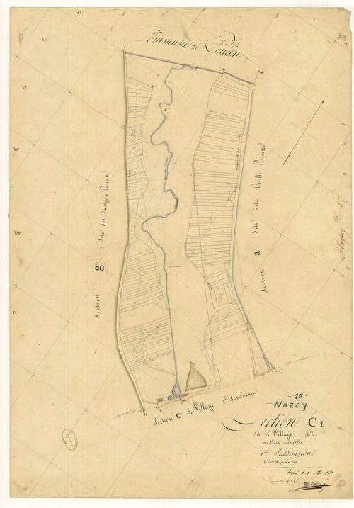 Nozay, section C dite du village, feuille  n° 1