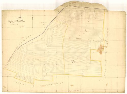 Onjon, section B dite de la grande contrée, feuille  n° 1