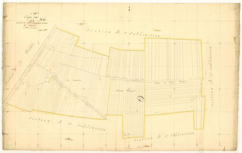 Onjon, section B dite de la grande contrée, feuille  n° 2