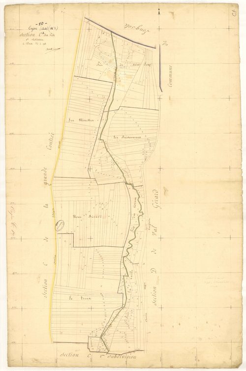Onjon, section C dite des près, feuille  n° 1