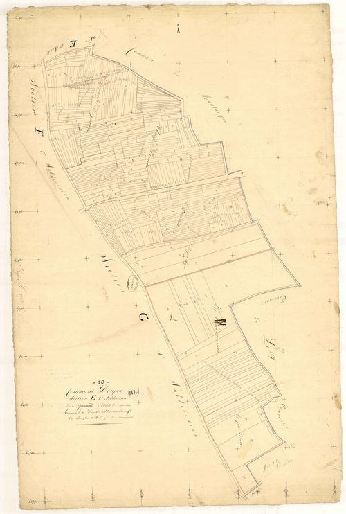 Onjon, section E dite de Grammont, feuille  n° 2