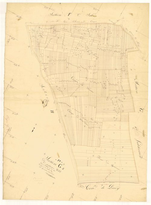 Onjon, section G dite de la Louvière, feuille  n° 2