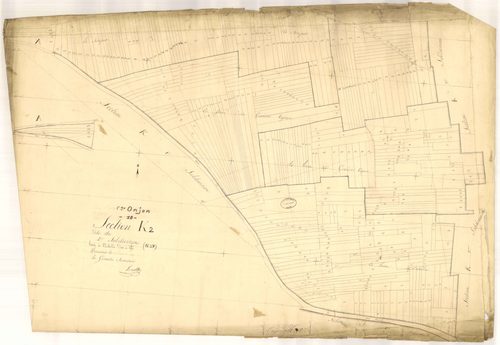 Onjon, section K dite des Andins, feuille n° 2