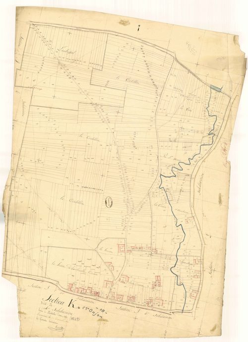 Onjon, section K dite des Andins, feuille n° 4