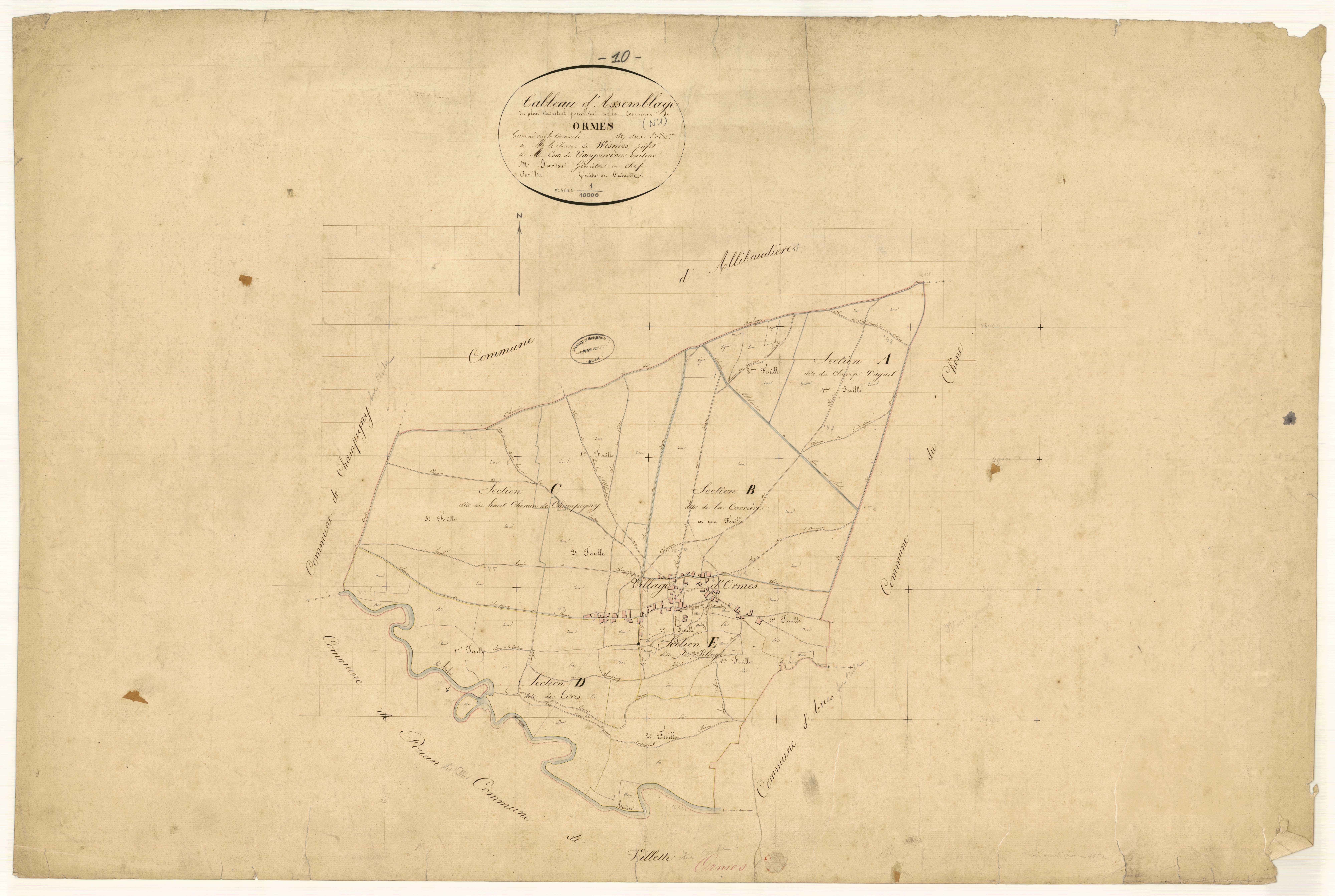 Ormes, tableau d'assemblage