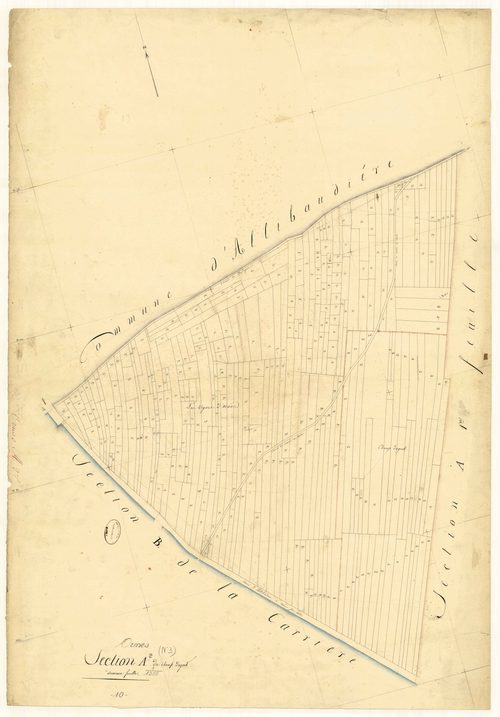 Ormes, section A dite du champ Daguet, feuille n° 2