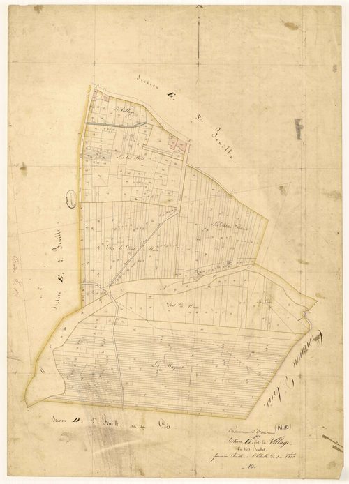 Ormes, section E dite du village, feuille n° 1