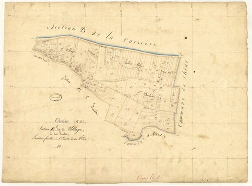 Ormes, section E dite du village, feuille n° 3