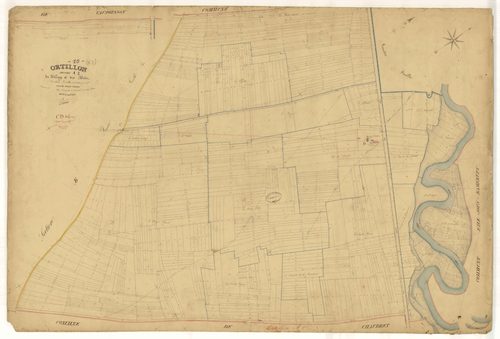 Ortillon, section A dite du village et des bois, feuille n° 2, parcelles n°577-1373
