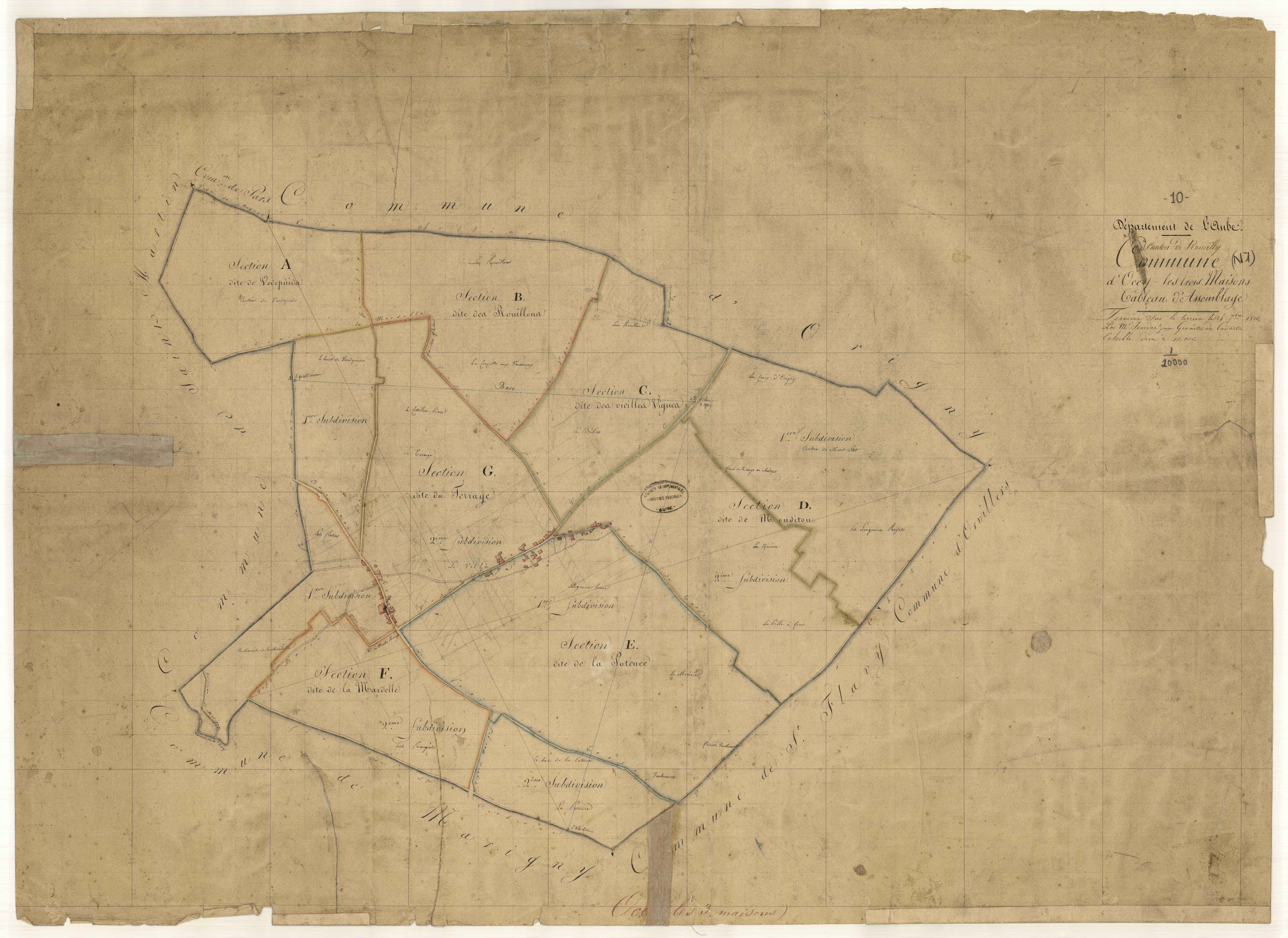 Ossey-les-Trois-Maisons, tableau d'assemblage