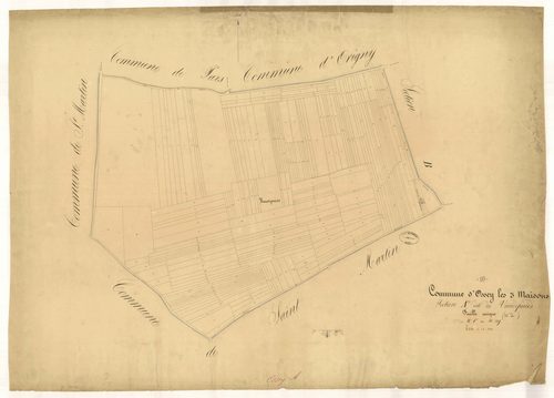 Ossey-les-Trois-Maisons, section A dite des Vaudepuids, parcelles n°1-219